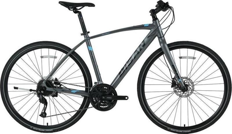 TRX 8600 ALTUS ERKEK ŞEHİR BİSİKLETİ 54CM HD 28 JANT 27 VİTES METALİK GRİ MAVİ