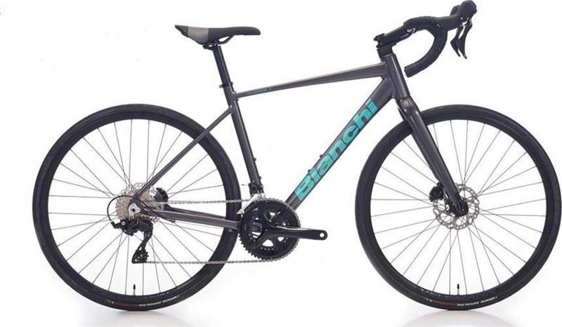 BIANCHI NIRONE 7 DISC 105 ERKEK ŞEHİR BİSİKLETİ 520H HD 28 JANT 12 VİTES DARK GRAPHITE CKM METALIZE CELESTE GLOSS