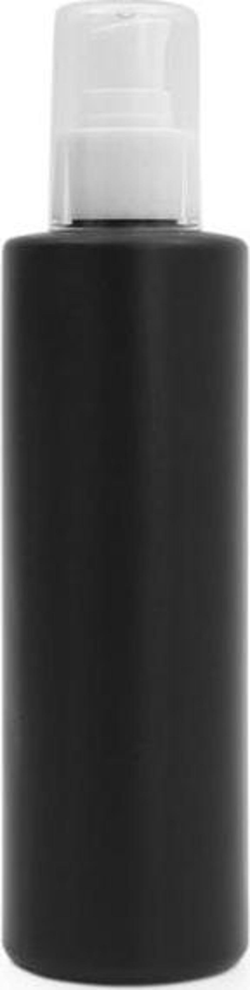 100 Adet - 250Ml Plastik Siyah Boş Şişe, Beyaz Losyon Serum Pompalı