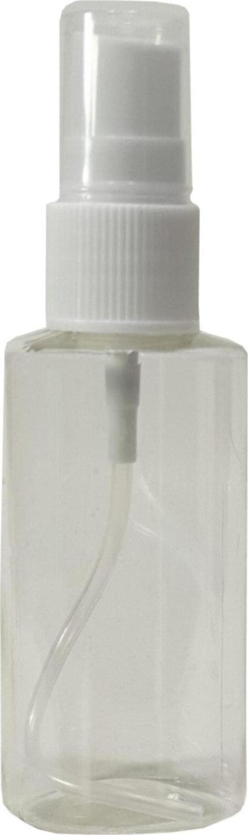 Sert Plastik 50 Ml Boş Sprey Kolonya Dezenfektan Şişesi + Valf 10 Adet