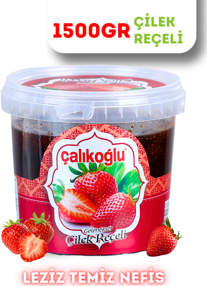 Geleneksel Çilek Reçeli 1500 gr (Kova)