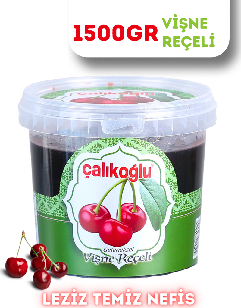 Geleneksel Vişne Reçeli 1500 gr (Kova)