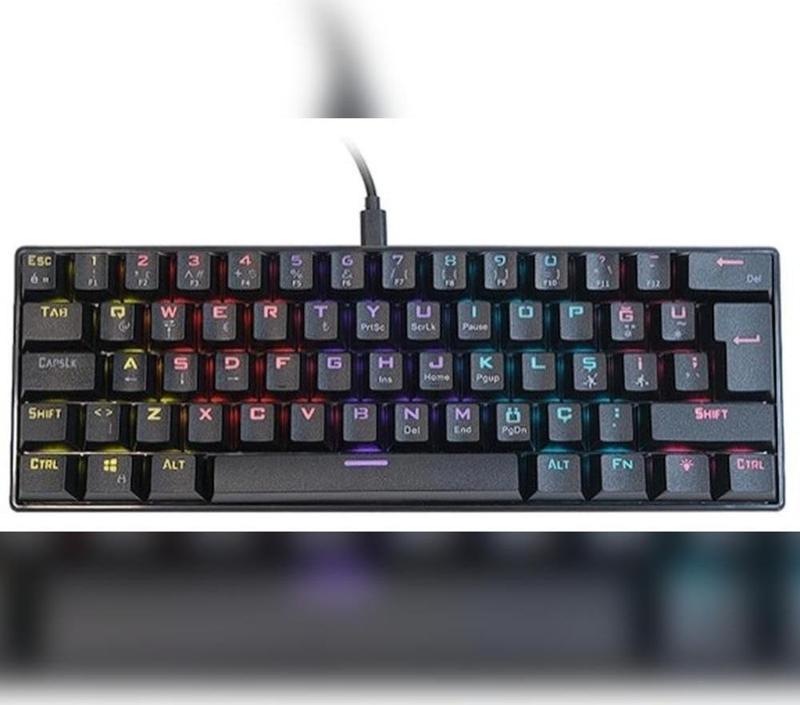 Summoner Mini RGB Blue Switch Türkçe Kablolu Gaming Klavye