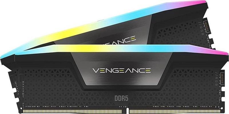 CORSAIR  Vengeance RGB 64GB (2X32GB) 6000Mhz DDR5 CL40 AMD Expo Uyumlu Ram- CMH64GX5M2B6000Z40