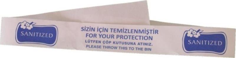 500 Adet Otel Klozet Bandı, Klozet Temiz Bandı, Hijyen Bandı