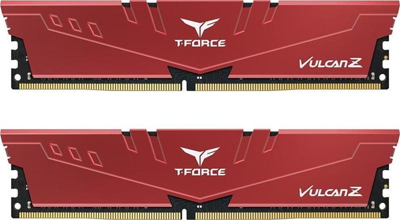 T-Force Vulcan Z Red 16GB(2x8GB) 3200Mhz CL16 DDR4 Gaming Ram (TLZRD416G3200HC16FDC01)