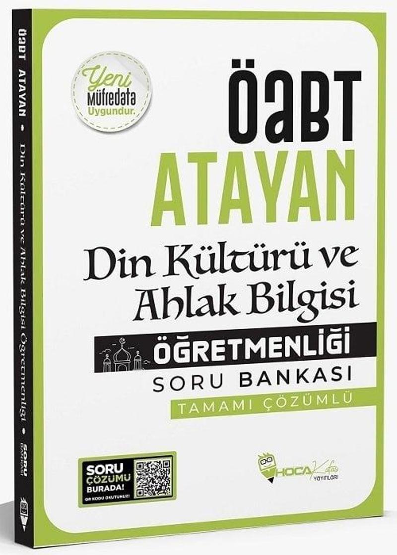 ÖABT Din Kültürü ve Ahlak Bilgisi Öğretmenliği Atayan Soru Bankası Çözümlü Hoca Kafası Yayınları