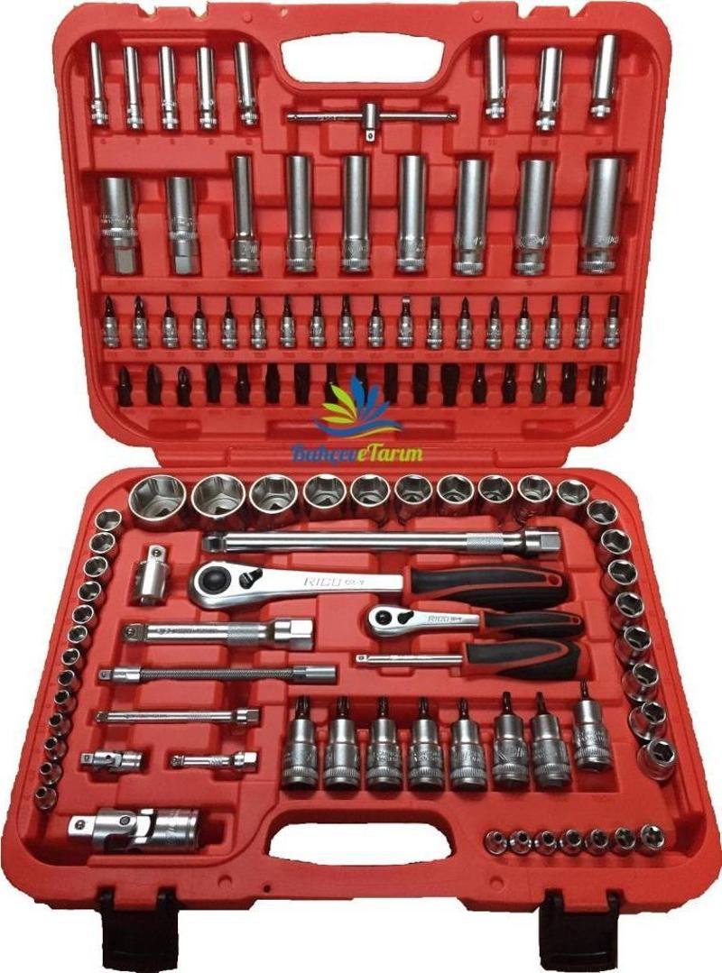 Lokma Takımı 110 Parça 1/2"-1/4" 6 köşe (Lokma Set)