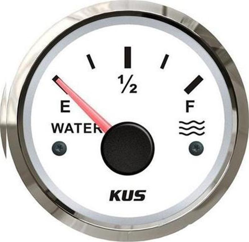 Su Göstergesi 12-24V 0-190 Ohm Beyaz