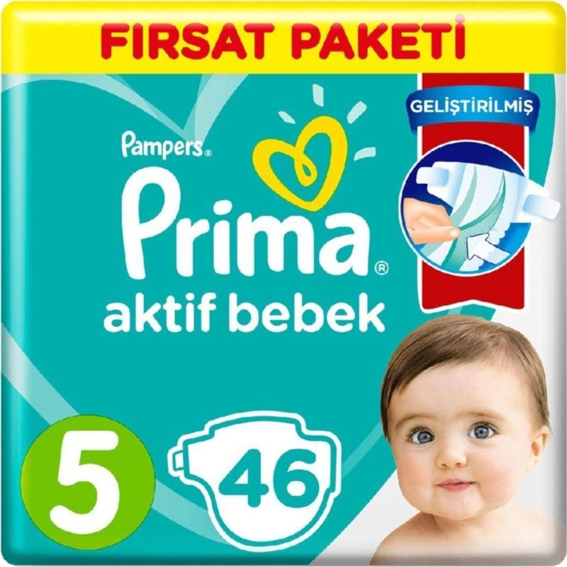 Bebek Bezi 5 Beden Fırsat Paketi 11-16 Kg 46 Adet