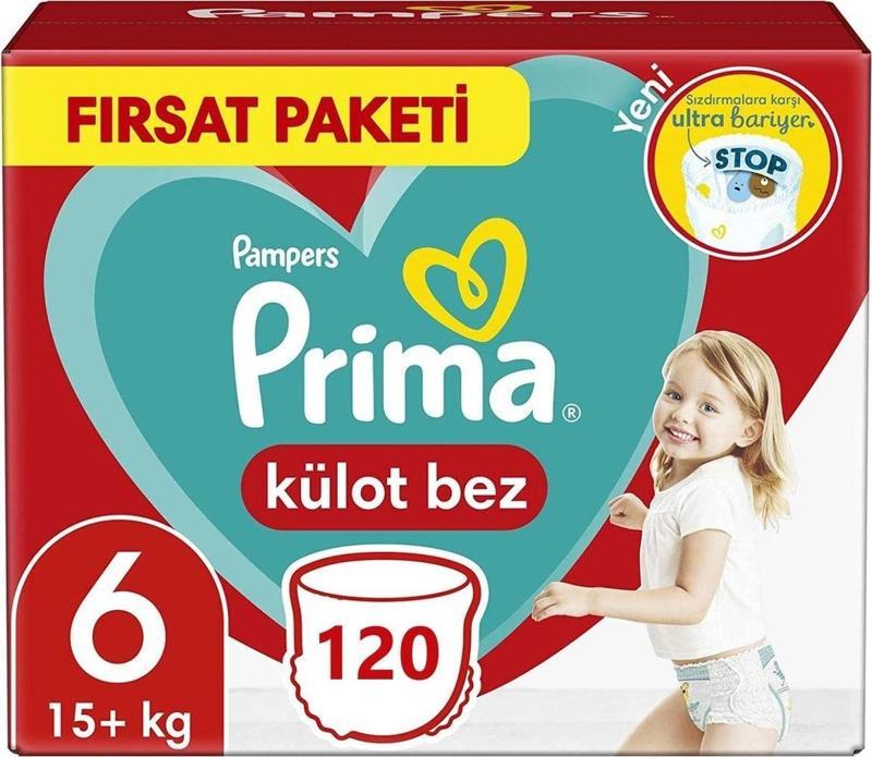 Bebek Bezi 6 Numara Külot Bez 120 Adet