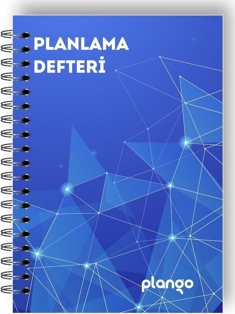 Mavi Işıklar Günlük Planlayıcı Defter - Daily Planner - Ders Çalışma Planlayıcı Defteri - Planlama D