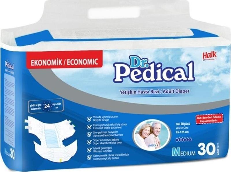 Dr Pedical Hasta Altı Bezi Belbantlı Medium 30'lu Paket