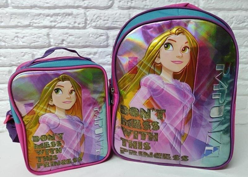 Beslenmeli Kız Çocuk Ilkokul Okul Sırt Çantası Prenses Rapunzel (YERLİ ÜRETİM)