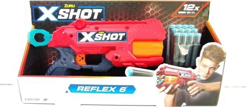 XSHOT REFLEX 6 NERF SÜNGER ATAN TABANCA + 12 X SÜNGER