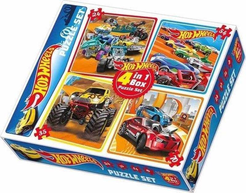 Hot Wheels 4 in 1 Puzzle