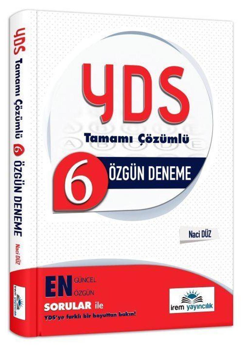 YDS Tamamı Çözümlü 6 Özgün Deneme