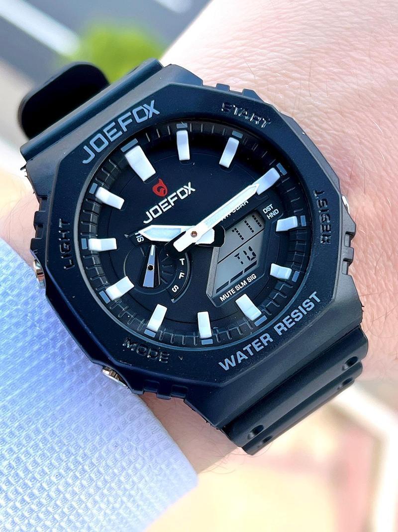 G-SHOCK Kasa Siyah Digital/Analog 5 Atm Suya Dayanıklı 2 Yıl Garantili Spor Kol Saati J-GS19