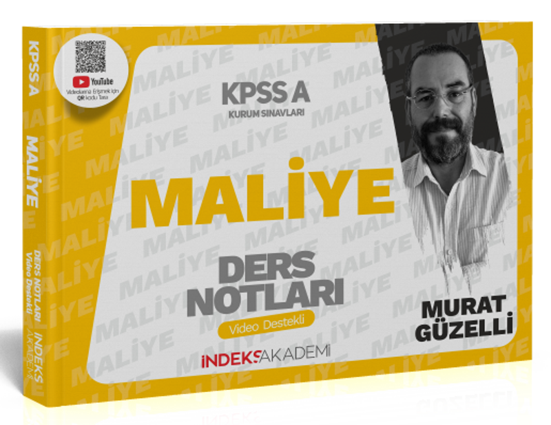 2024 KPSS A Grubu Maliye Video Ders Notları - Murat Güzelli İndeks Akademi Yayıncılık