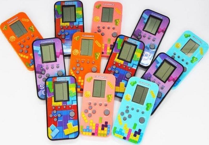 12 Lİ Karışık Renkli GC-03 Nostaljik El Atarisi Tetris Gameboy