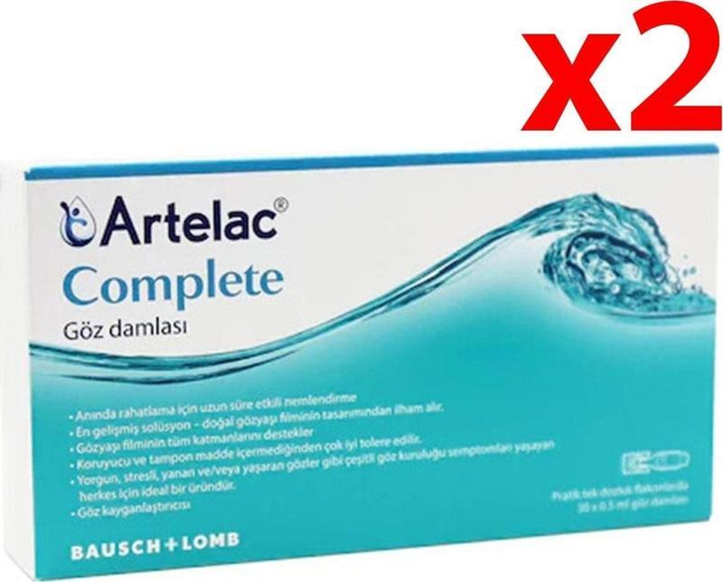 Bausch&Lomb Artelac Complete Göz Damlası %0.24 0.5Ml | 30 Flakon 2 Adet