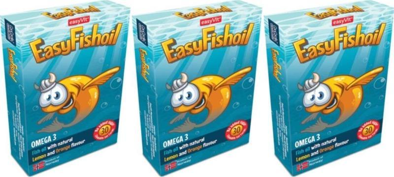 Easyvi?T Easyfishoil Kids Çiğnenebilir 30 Jel Tablet 3'Lü Paket