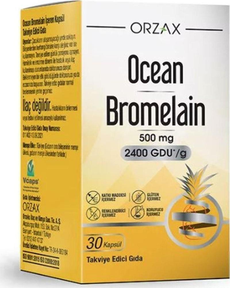 Ocean Bromelain 30 Kapsül