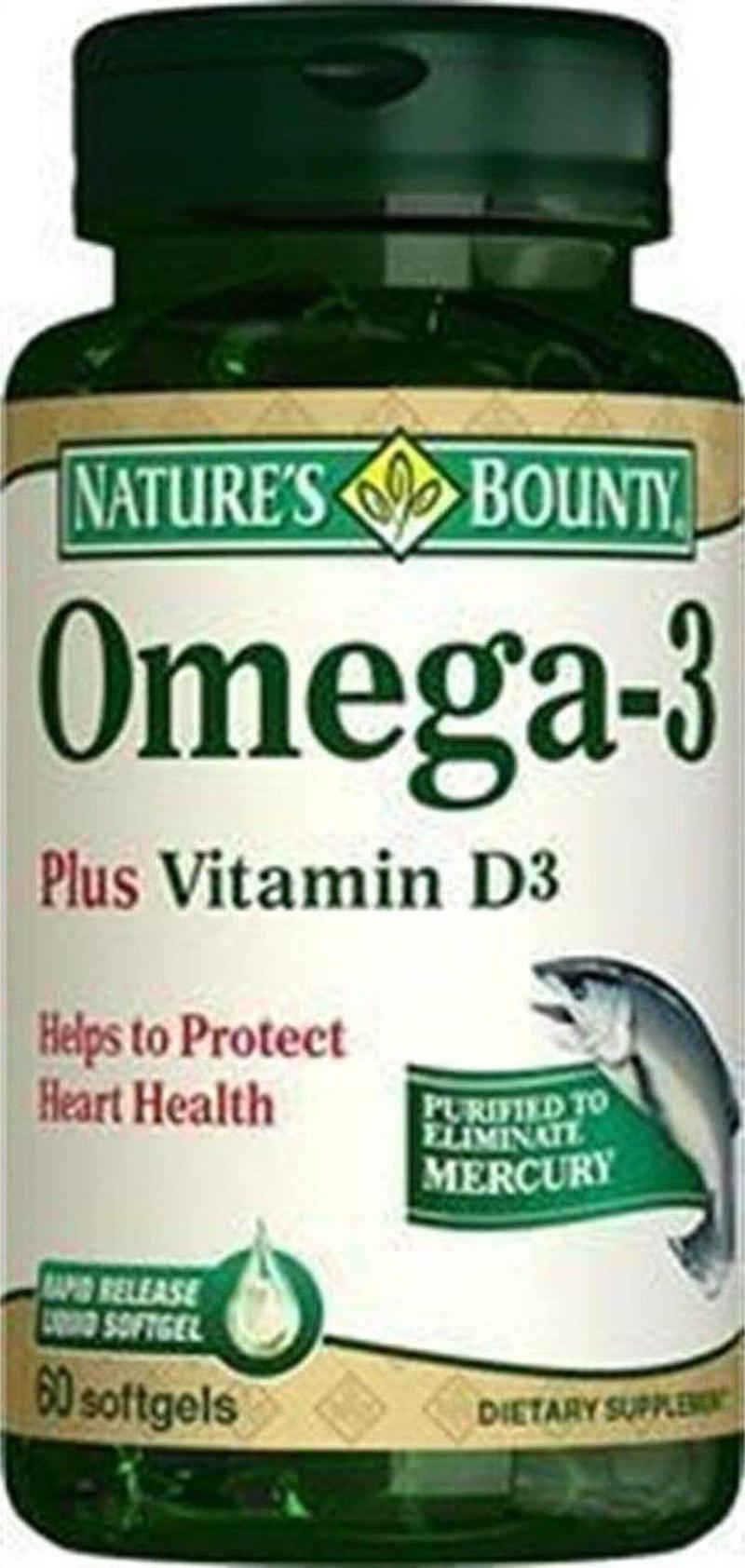 Omega 3 Plus Vitamin D3 60 Kapsül