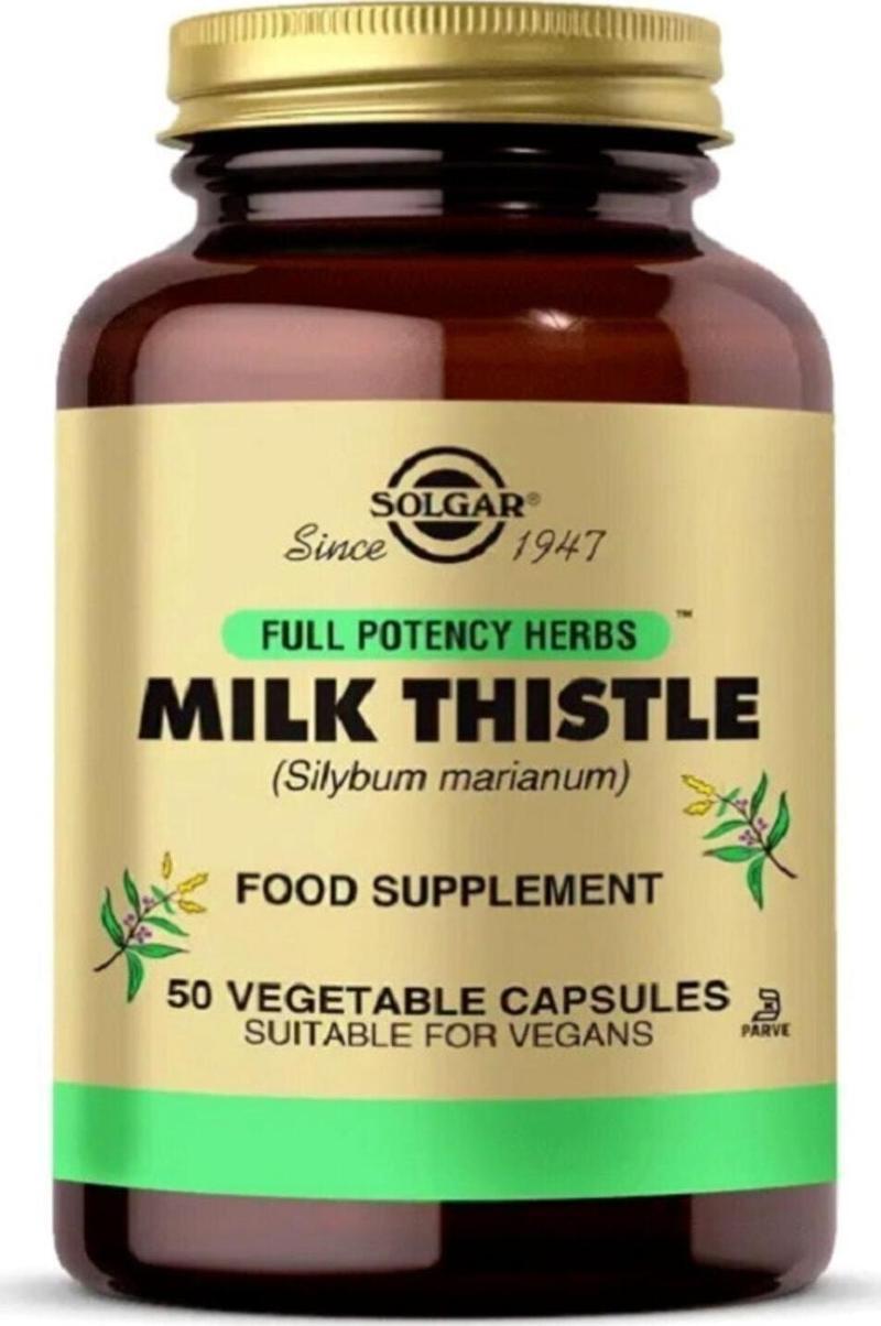 Milk Thistle Deve Dikeni Takviye Edici Gıda 50 Kapsül