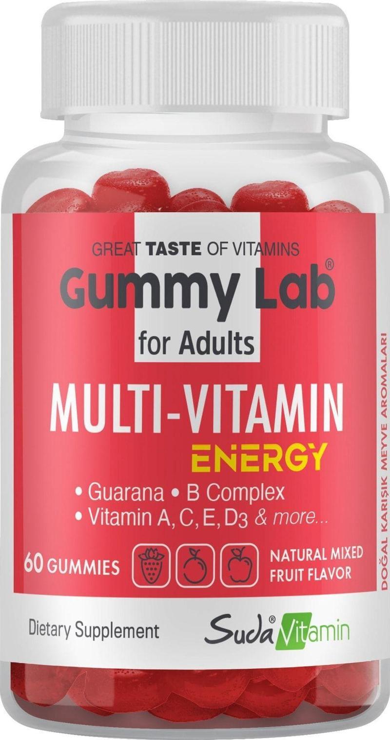 Gummylab Multıvıtamın Energy Karışık Ar.60 Gummies