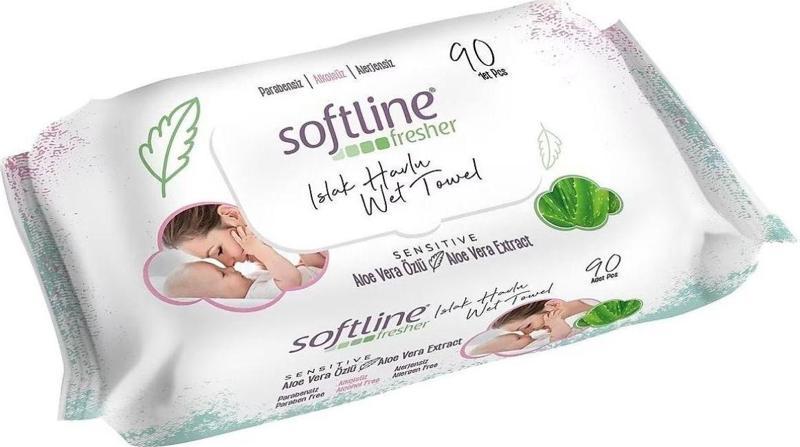 Fresher Sensitive 90 Yaprak 4 Paket Islak Mendil Aloevera Özlü
