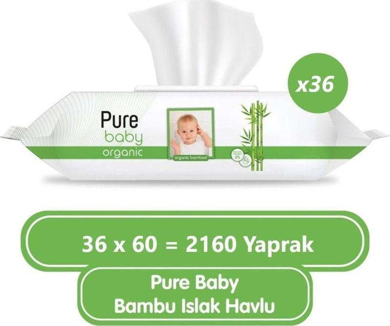 Organik Bambu Özlü Islak Havlu 36×60 (2160 Yaprak)