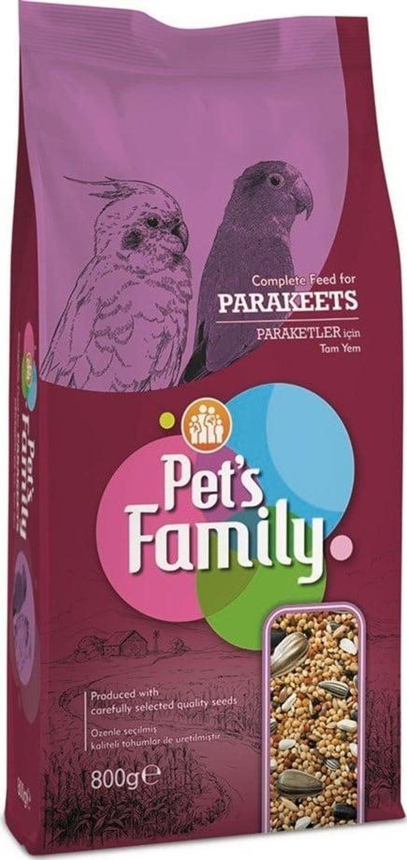 Pets Famıly Paraket Yemi 800G