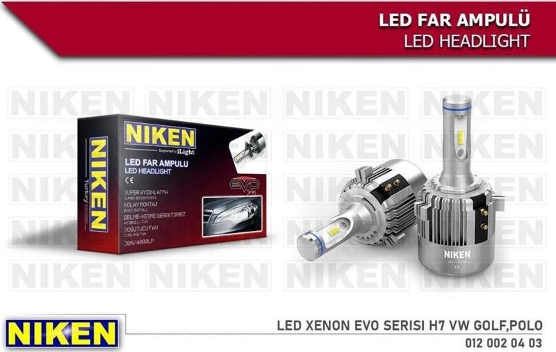 Vw Golf 7 Caddy Polo Scirocco Passat Özel Led Xenon Far Aydınlatma Seti Şimşek Etkili Niken Evo 8000