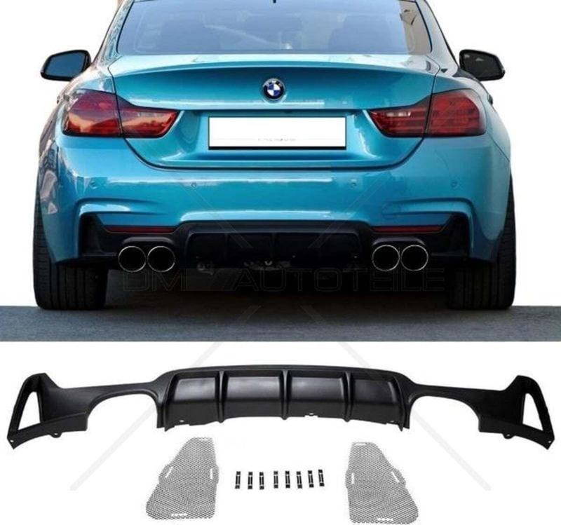 Bmw F33 Arka Tampon Difüzörü 4 Çıkış M-Performance 4 Serisi