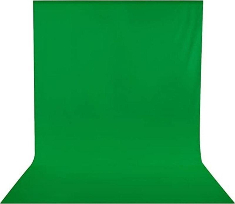 ( 1.5X3 M) Chromakey-Green Screen- Greenbox Yeşil Fon Perde