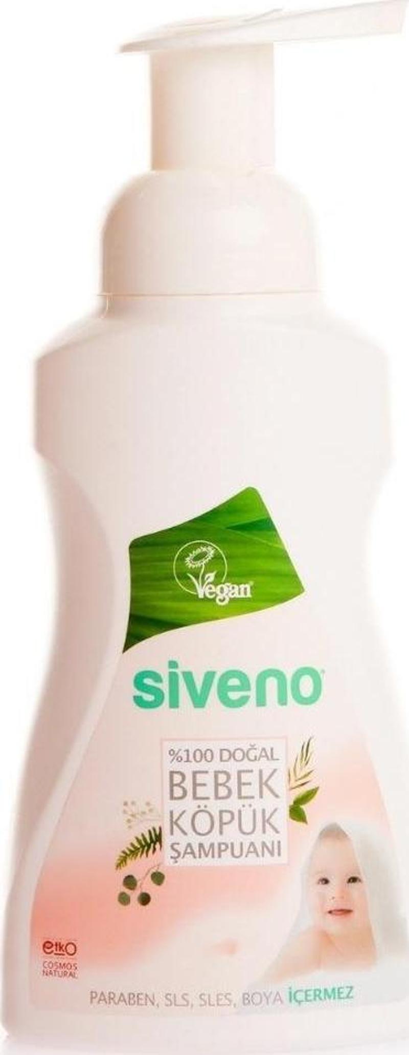 %100 Doğal Bebek Köpük Şampuanı Yenidoğan Saç ve Vücut İçin Nemlendirici Bitkisel Vegan 250 ml