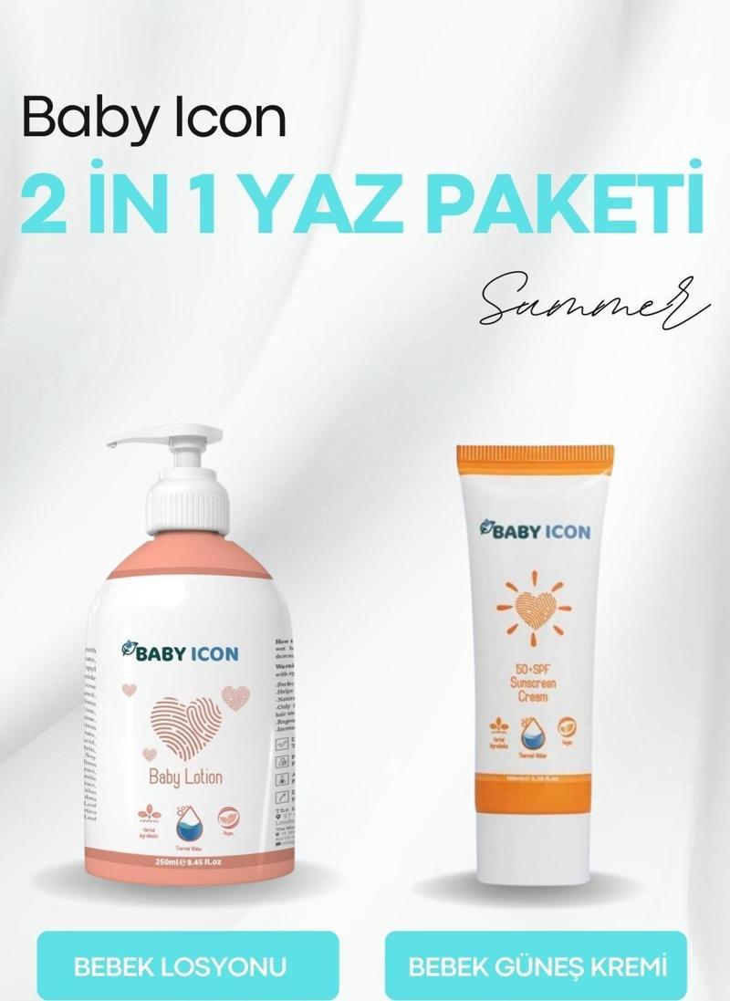 2 in 1 İkili Yaz Seti Bebek Losyonu & Bebek Güneş Kremi