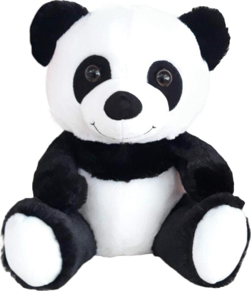 Siyah Beyaz Renk Sevimli Peluş Panda 45 Cm