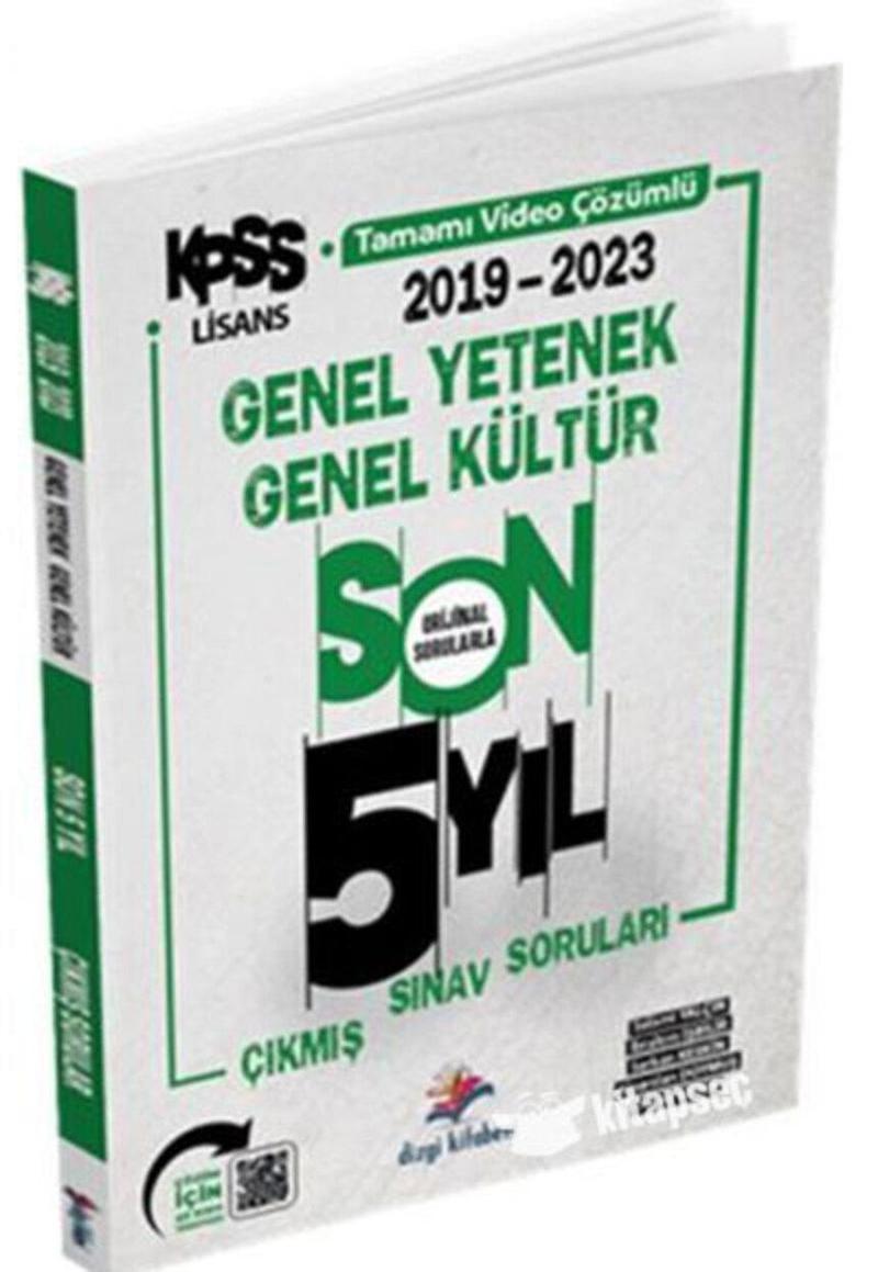 Dizgi Kitap 2024 Kpss Gy-gk Son 5 Yıl Çözümlü Çıkmış Sorular