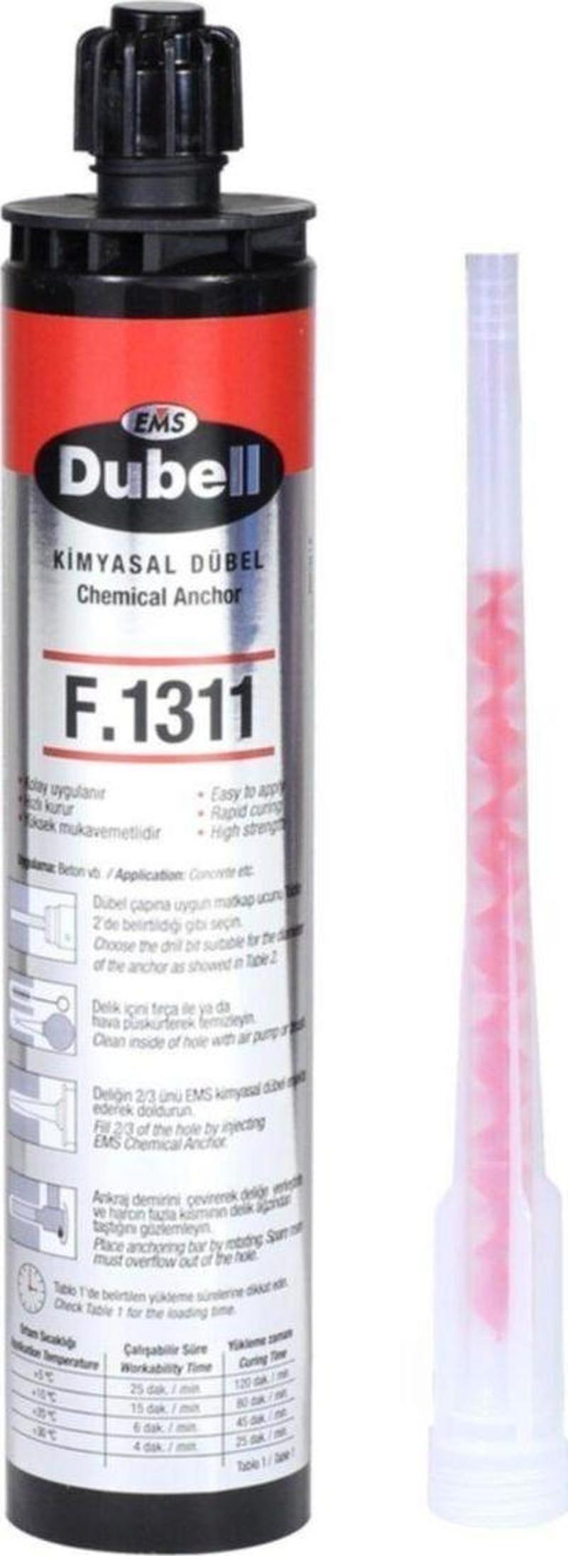 Ems F.1311 Epoksi Kimyasal Dübel Yeni Üretim 300 Ml