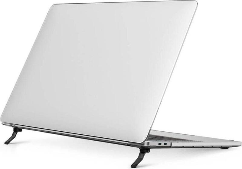 Macbook 13.3" Air 2020 Uyumlu Transparan Kapak Wiwu Macbook İshield Standlı Shield Koruyucu