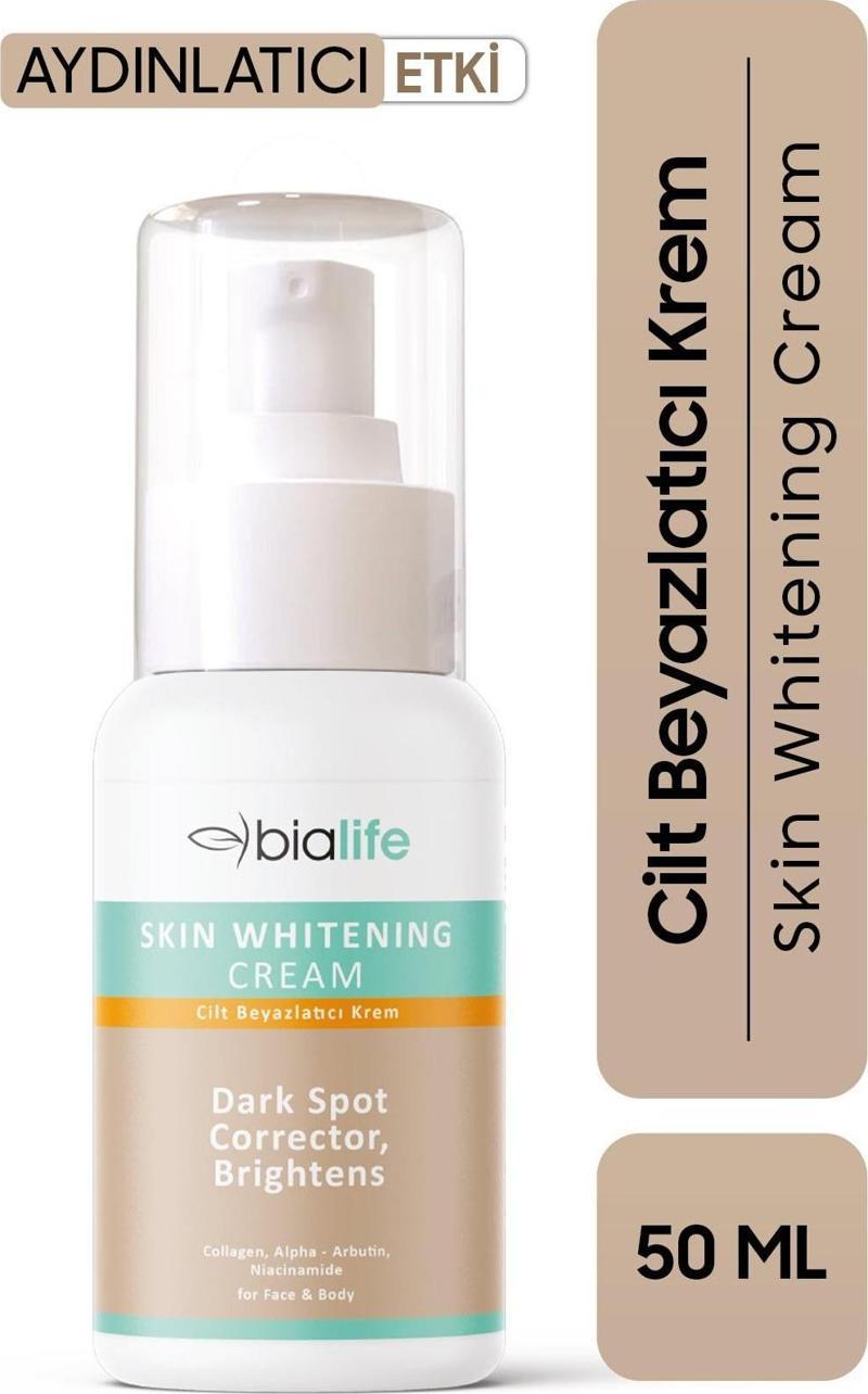 Cilt Beyazlatıcı Krem – Alpha Arbutin İhtivalı Ton Eşitleyici Krem - Bialife