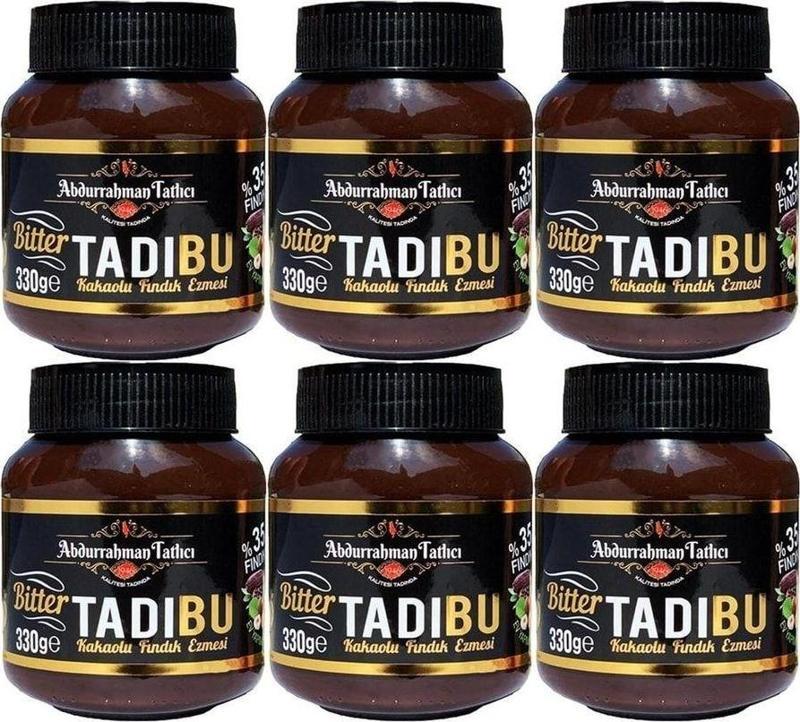 Tadıbu Bitter Kakaolu Fındık Ezmesi 330 Gr 6 Adet