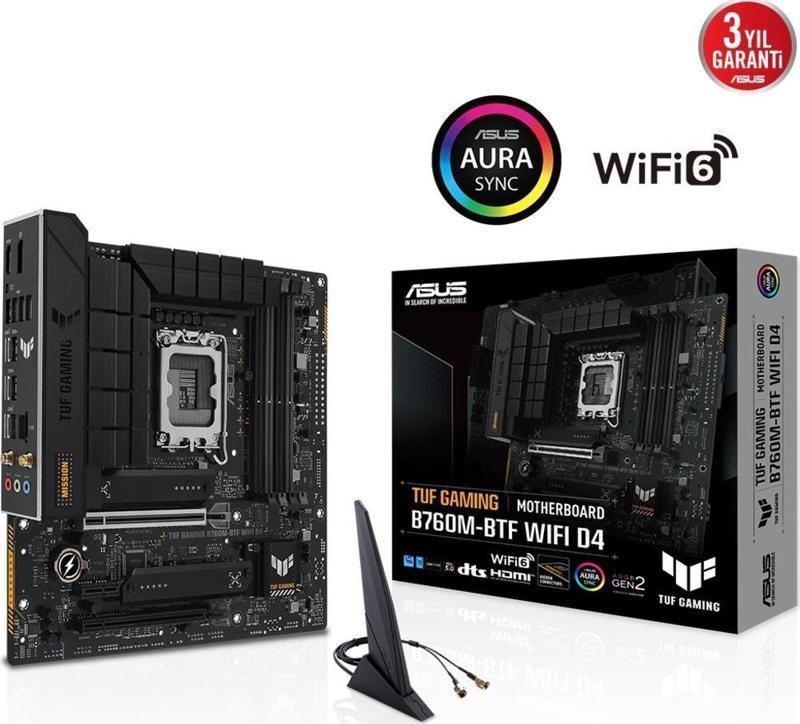 TUF GAMING B760M-BTF WIFI D4 5333 M.2 HDMI DP 1700p mATX