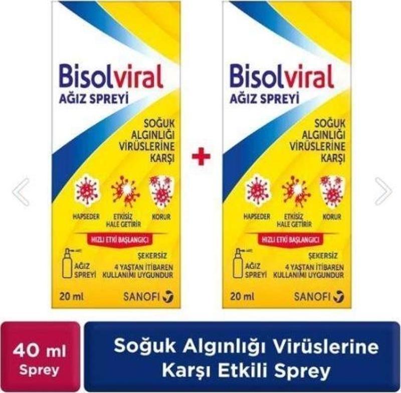 Bisolviral Ağız Spreyi 20 ML x 2 ADET