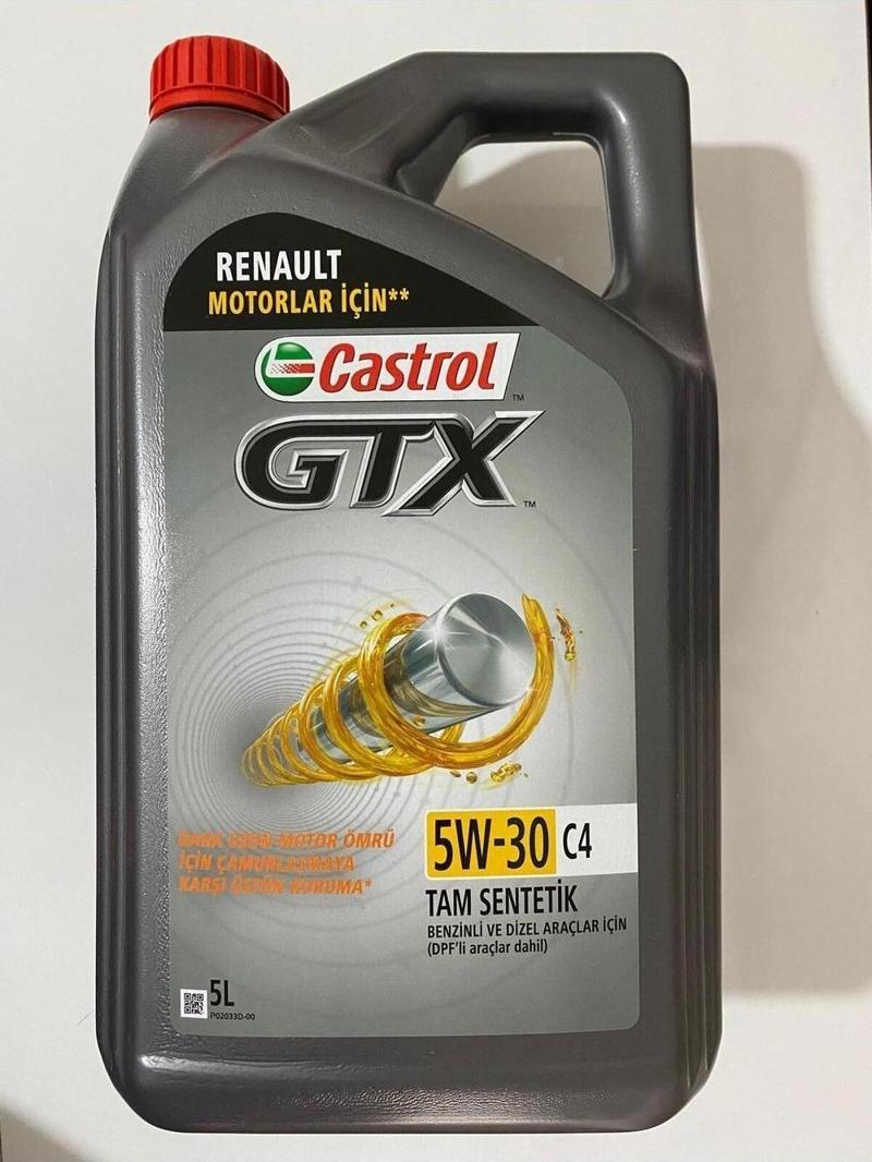 Gtx 5W-30 C4 (Renault Motor Ve Dpf 'Li Araçlar Dahil) 5 Lt. Motor Yağı (Üretim Yılı: 2024)