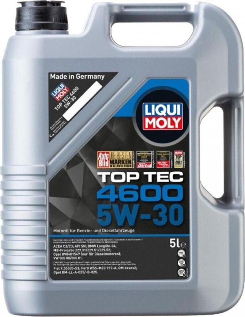 Tam Sentetik Top Tec 4600 5W-30 5 Lt Motor Yağı (Üretim Yılı: 2023)