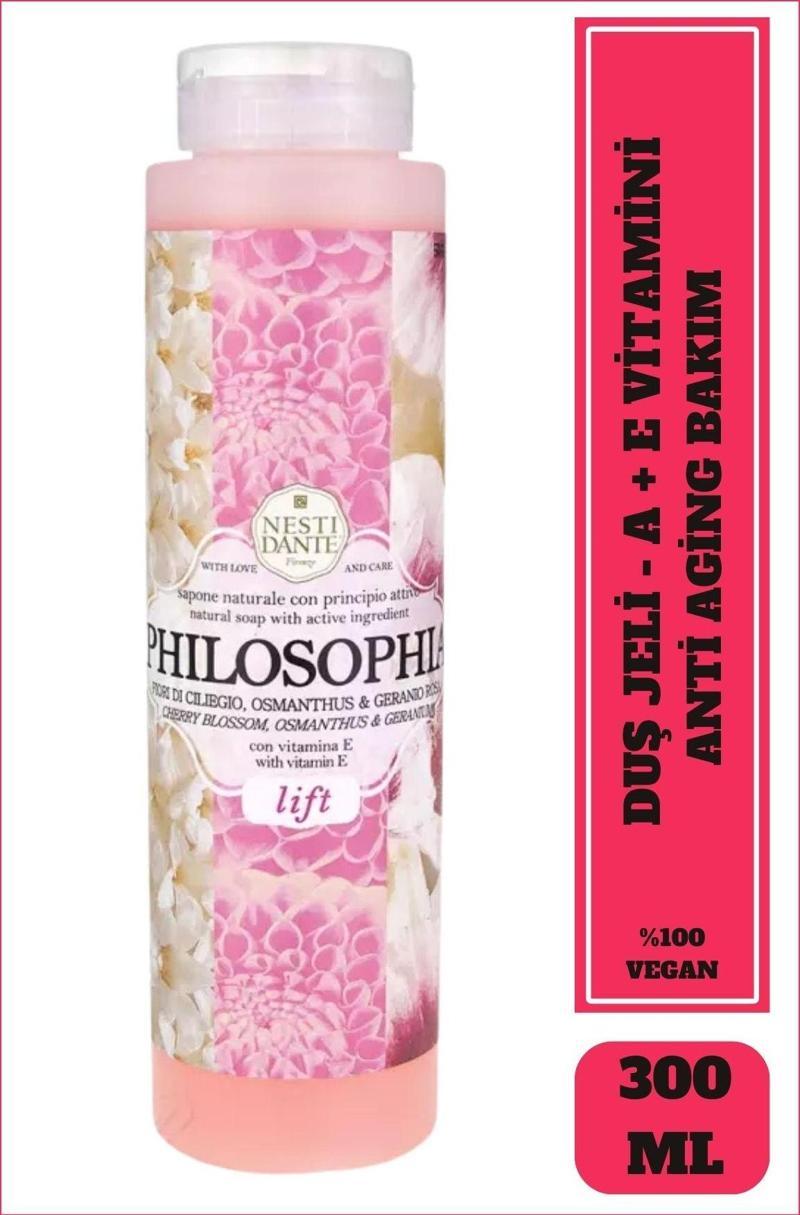 Banyo ve Duş Jeli Philosophia Lift A ve E Vitaminli Sıkılaştırıcı Vegan Bakım 300 ml