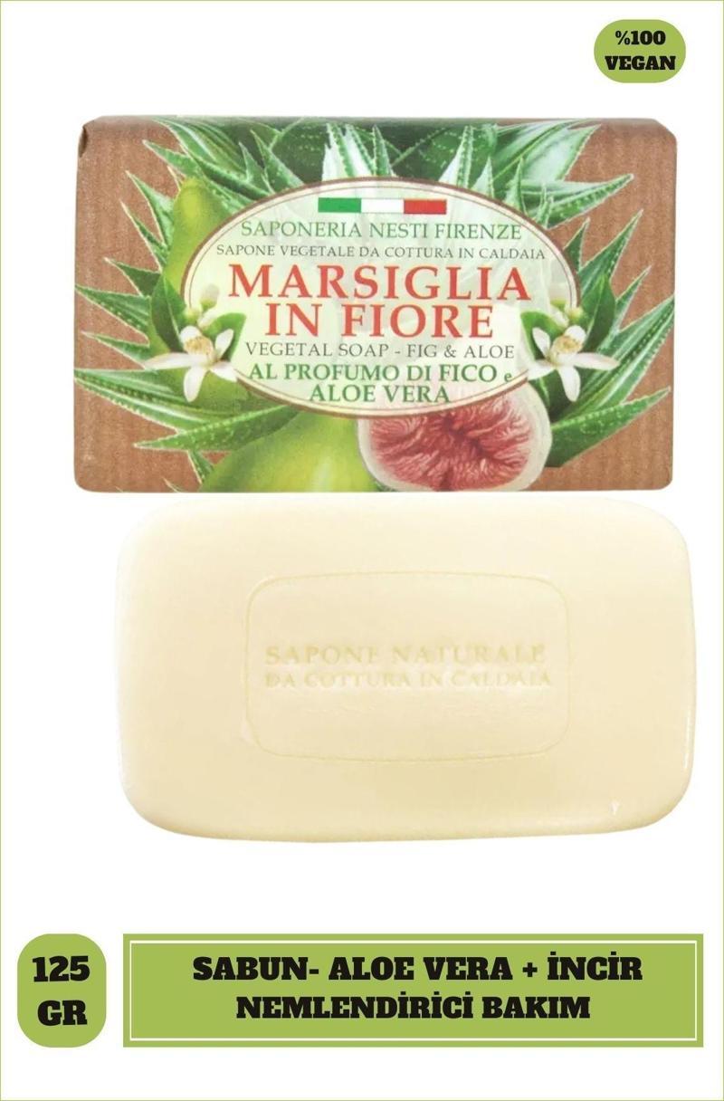 Sabun Marsiglia in Fiore İncir Ve Aloe Vera Vegan Bakım 125 g